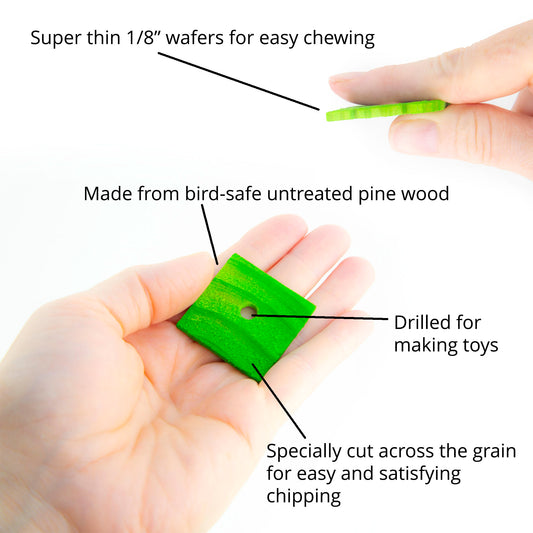 Super Skinny Chippers - Wood Bird Toy Part