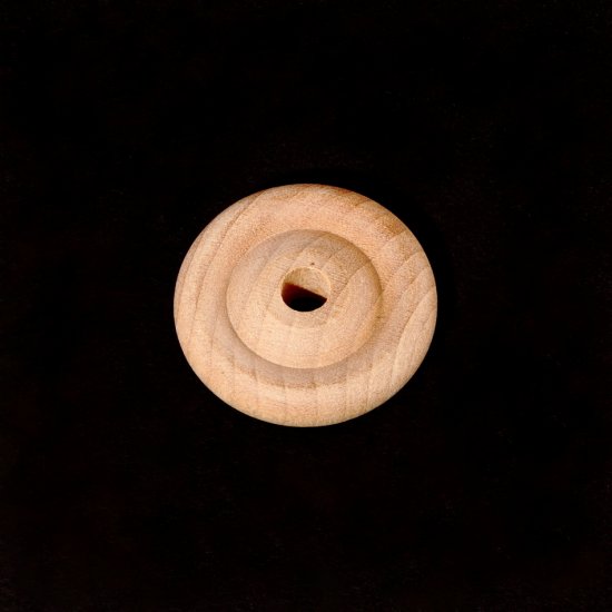 Wooden Wheel 1" x 1/4" - Natural