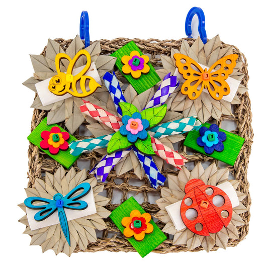 XL Garden Critters Activity Mat - Bird Toy for Birds of All Sizes